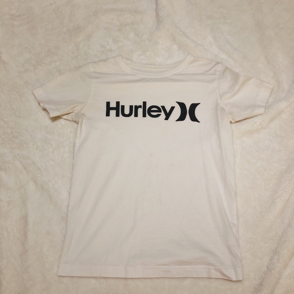 HURLEY white logo t shirt